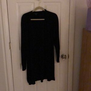 Long black cardigan